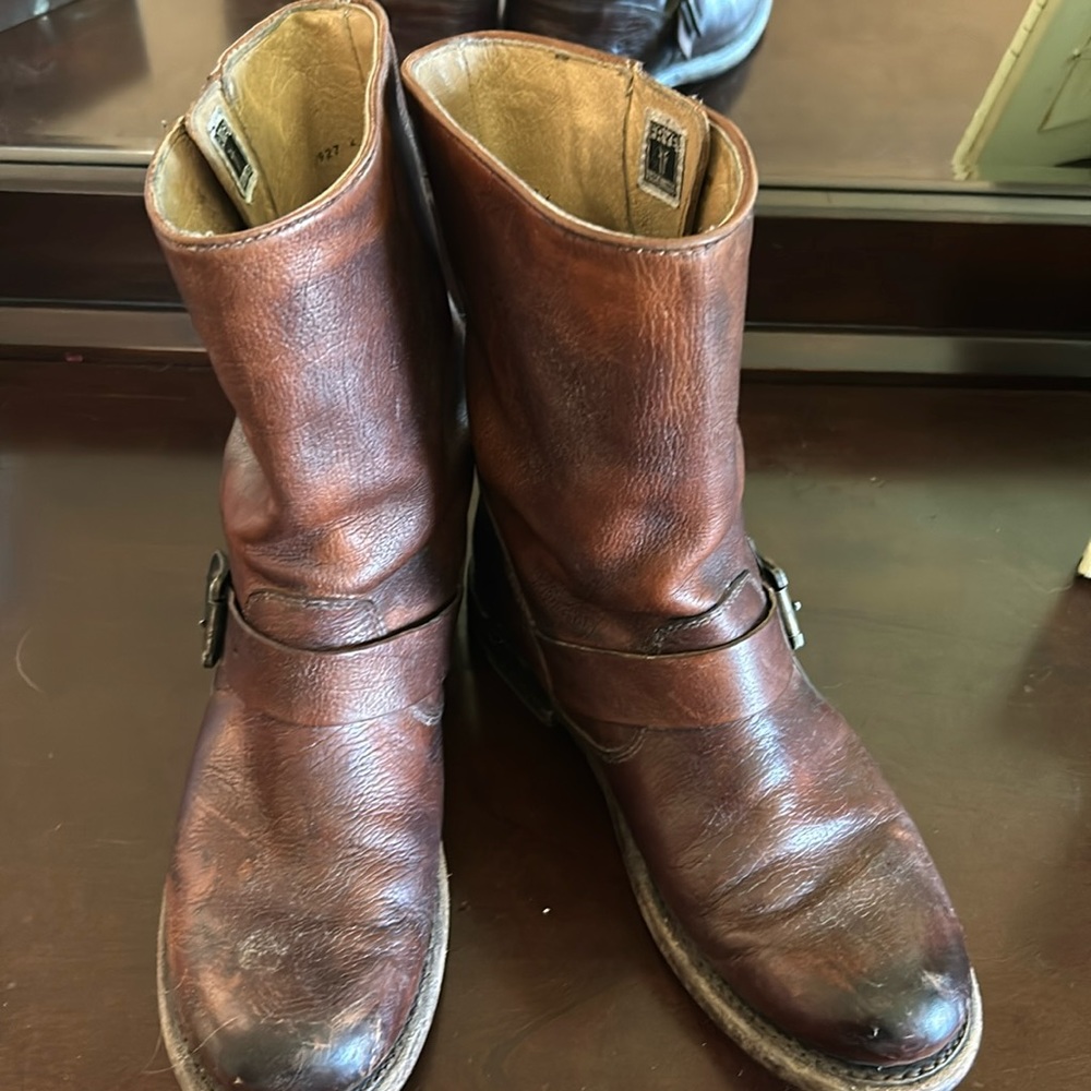 Frye boots.